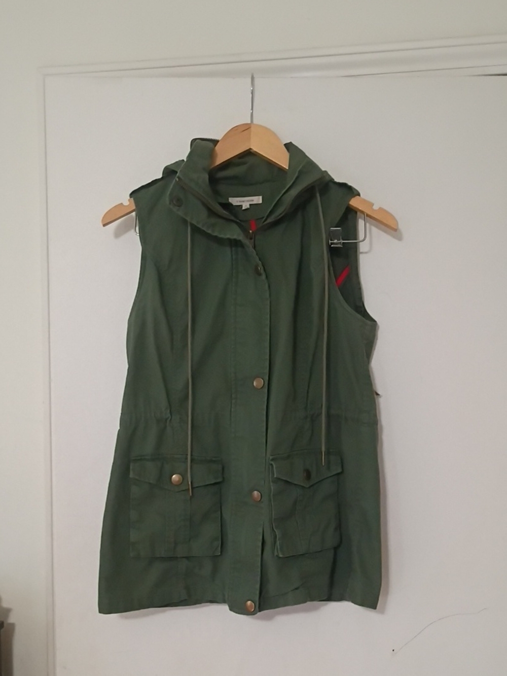 41 Hawthorne Cotton Hooded Cargo Vest S